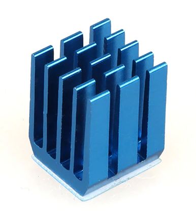 Heatsink 9x9x12mm Aluminium blauw